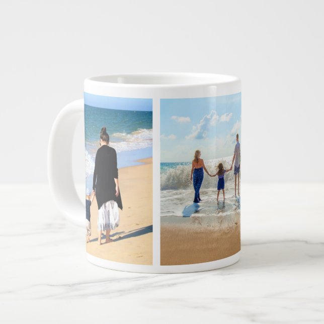 Design Your Own Family Photo Collage Coffee Mug (Front Left)
