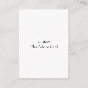 Design Your Own Flat  Advice Card