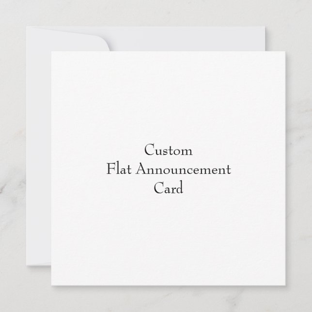Design Your Own Flat Announcement (Front)