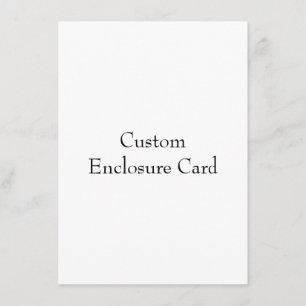 Design Your Own Flat  Enclosure Card