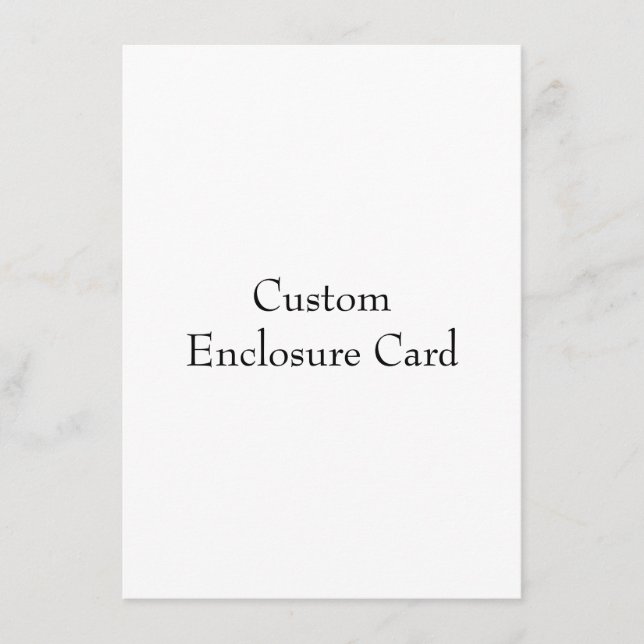 Design Your Own Flat  Enclosure Card (Front)