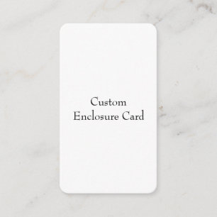 Design Your Own Flat  Enclosure Card