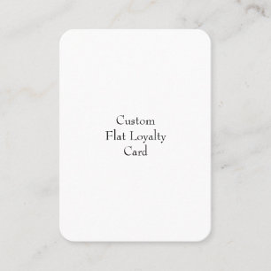 Design Your Own Flat Loyalty Card