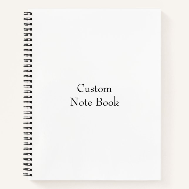 Design Your Own Flat  Notebook (Front)