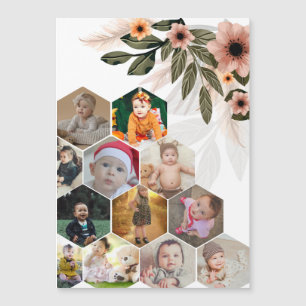 Design Your Own Floral 12 Photo Collage