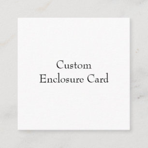 Design Your Own Folded  Enclosure Card