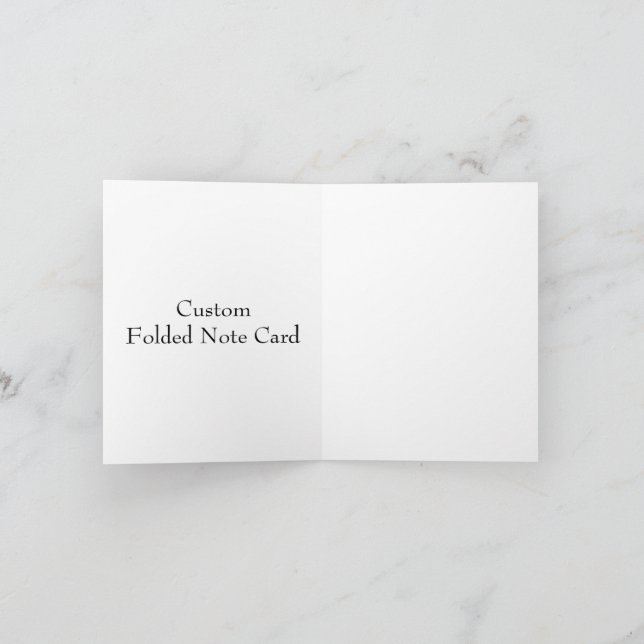 Design Your Own Folded  Note Card (Inside)