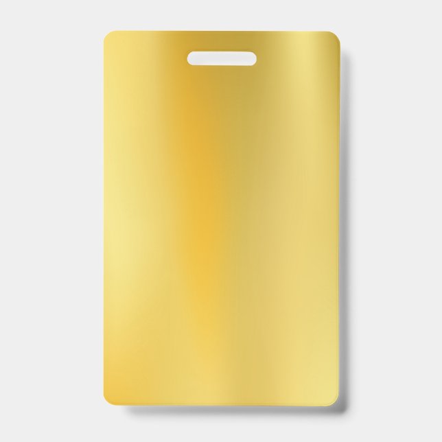 design your own Gold badge ID Badge (Front)