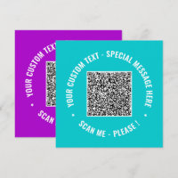 Design Your Own Greeting Card with QR Code Example