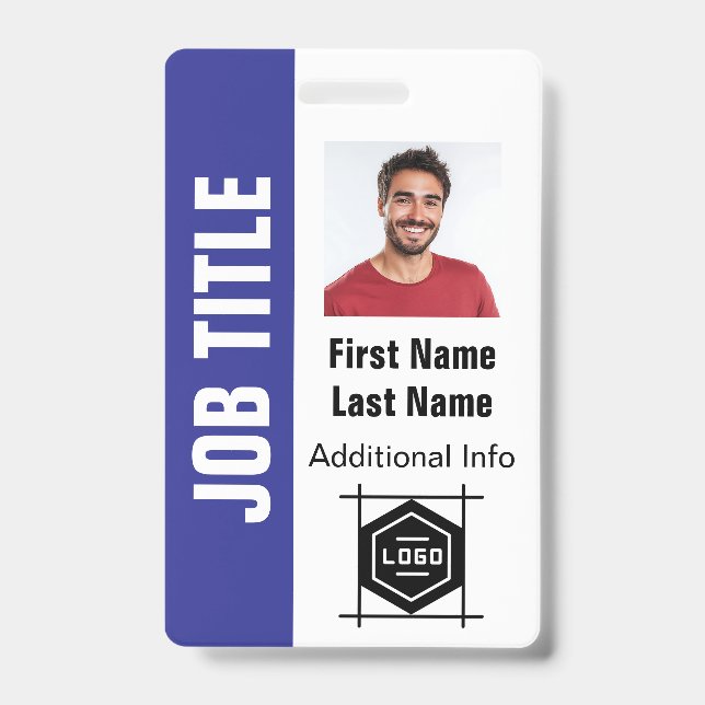 design your own id card, customized office badge (Front)