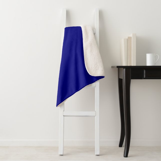 Design Your Own Indigo Medium Sherpa Blanket (In Situ)