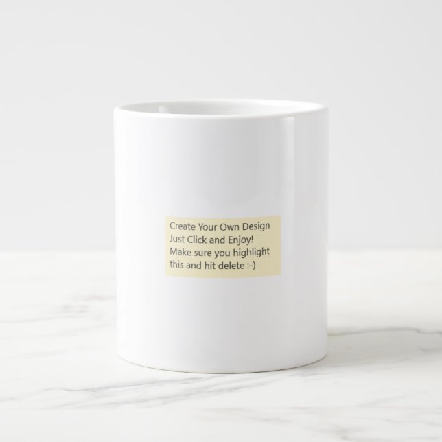 Design Your Own  Jumbo Mug (Front)