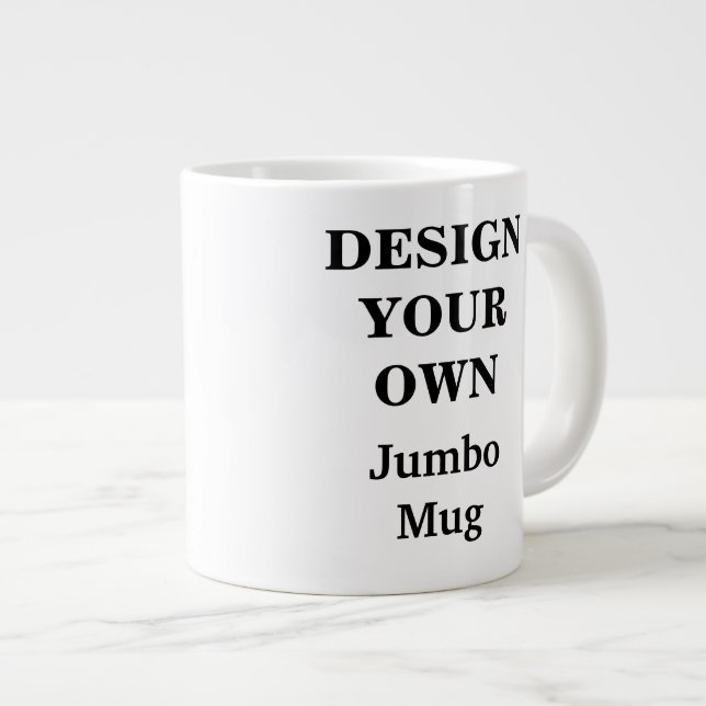 Design Your Own Jumbo Mug - Fully Customisable (Front Right)