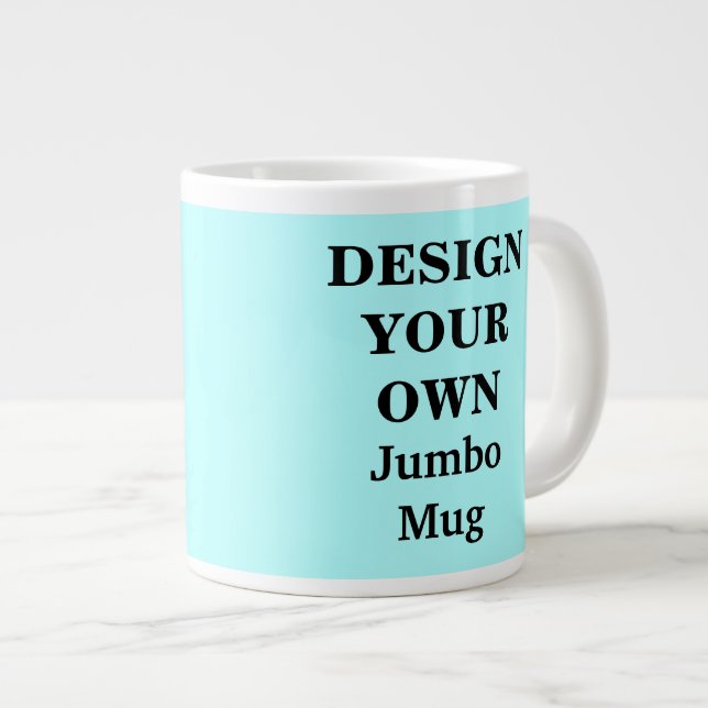 Design Your Own Jumbo Mug - Light Blue (Front Right)