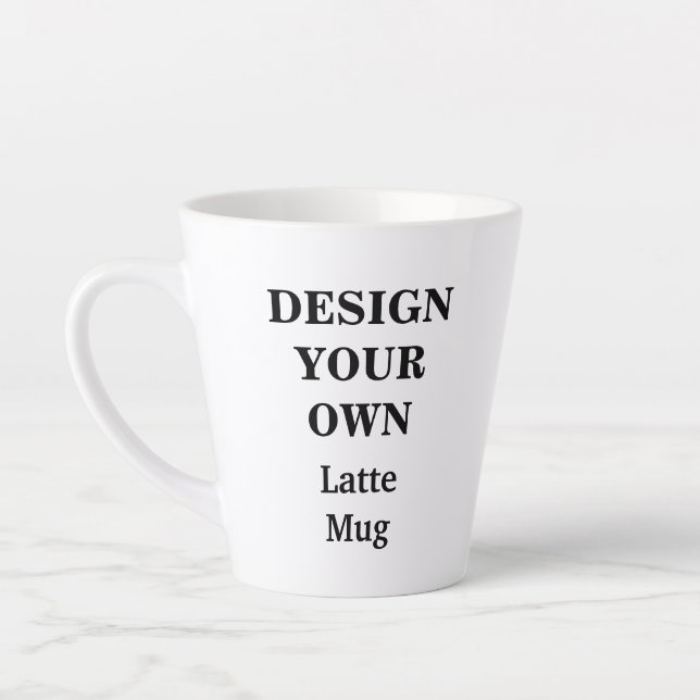 Design Your Own Latte Mug - Fully Customisable (Left)