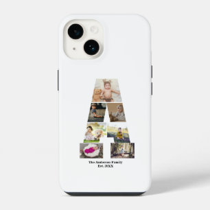 Design Your Own Letter A Photo Collage iPhone 14 Case