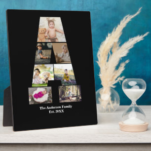 Design Your Own Letter A Photo Collage Plaque