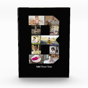 Design Your Own Letter B Photo Collage Block