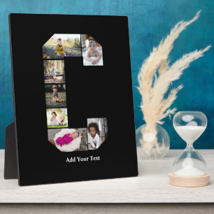 Design Your Own Letter C Photo Collage Plaque