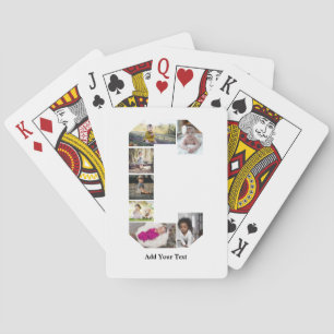Design Your Own Letter C Photo Collage Playing Cards