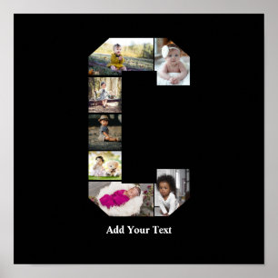 Design Your Own Letter C Photo Collage Poster