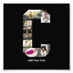 Design Your Own Letter C Photo Collage Print