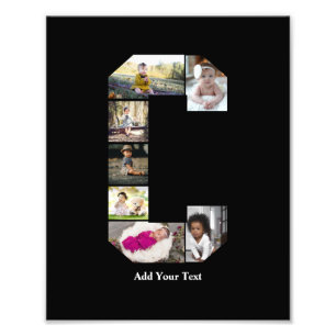 Design Your Own Letter C Photo Collage Print