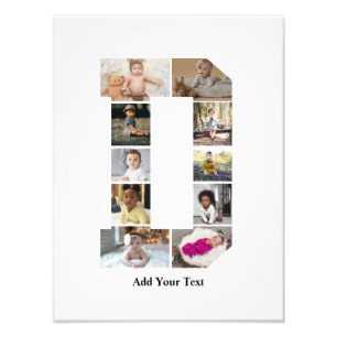 Design Your Own Letter D Photo Collage