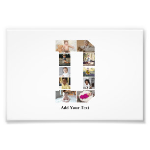 Design Your Own Letter D Photo Collage