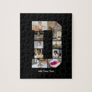 Design Your Own Letter D Photo Collage Jigsaw Puzzle