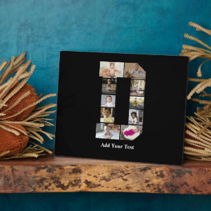 Design Your Own Letter D Photo Collage Plaque