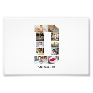 Design Your Own Letter D Photo Collage Print