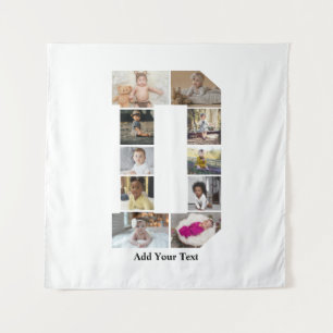 Design Your Own Letter D Photo Collage Tapestry
