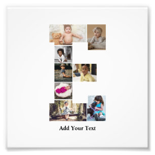 Design Your Own Letter E Photo Collage