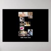 Design Your Own Letter E Photo Collage