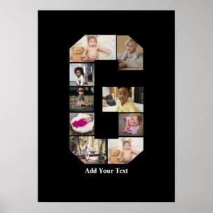 Design Your Own Letter G Photo Collage Poster