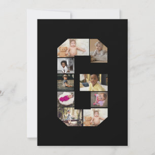Design Your Own Letter G Photo Collage Thank You Card