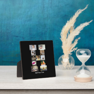 Design Your Own Letter H Photo Collage Plaque