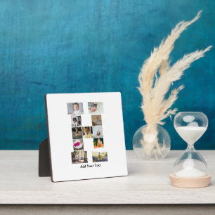 Design Your Own Letter H Photo Collage Plaque