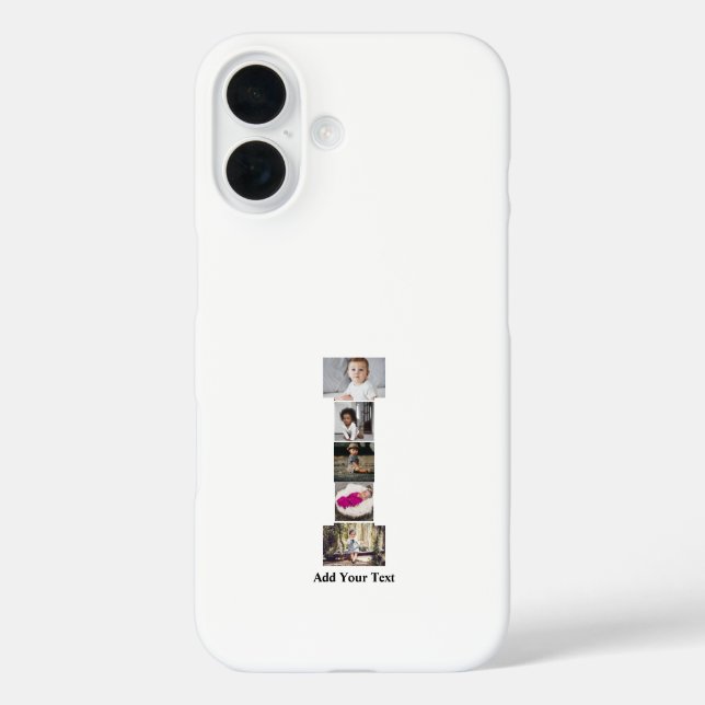 Design Your Own Letter I Photo Collage Case-Mate iPhone Case (Back)