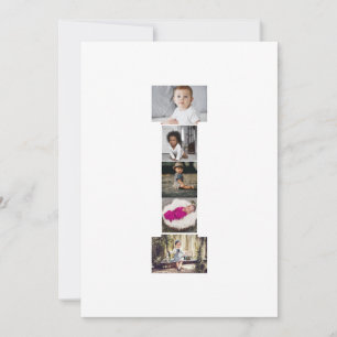 Design Your Own Letter I Photo Collage Thank You Card
