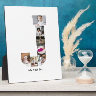 Design Your Own Letter J Photo Collage Poster Plaque