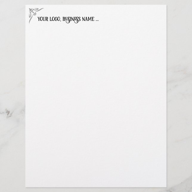 design your own letterhead template (Front)