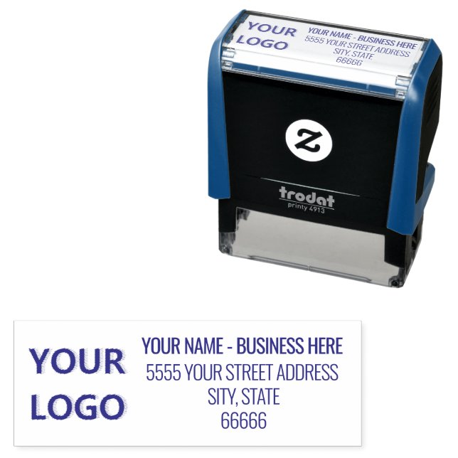 Design Your Own Logo Address Self-inking Stamp (In Situ)