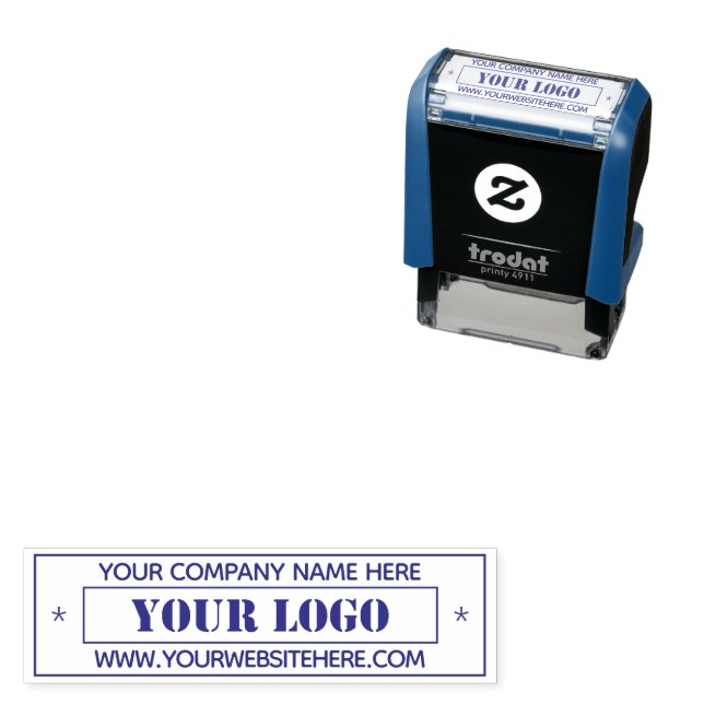Design Your Own Logo Name Website Stamp Template (In Situ)