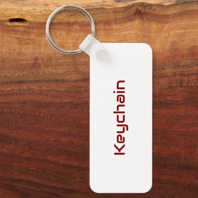 Design Your Own Metal Rectangle Key Ring (Front)