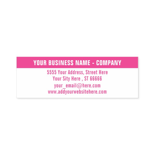 Design Your Own Modern Colour Address Stamp (Design)