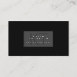 design your own modern profissional blk standard business card