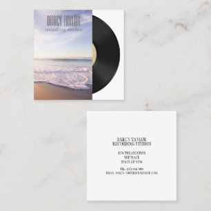 Design Your Own Music Album Cover Square Business Card