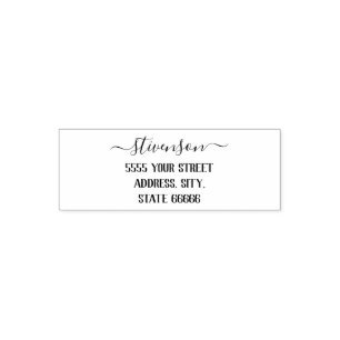 Design Your Own Name Address Stamp Template